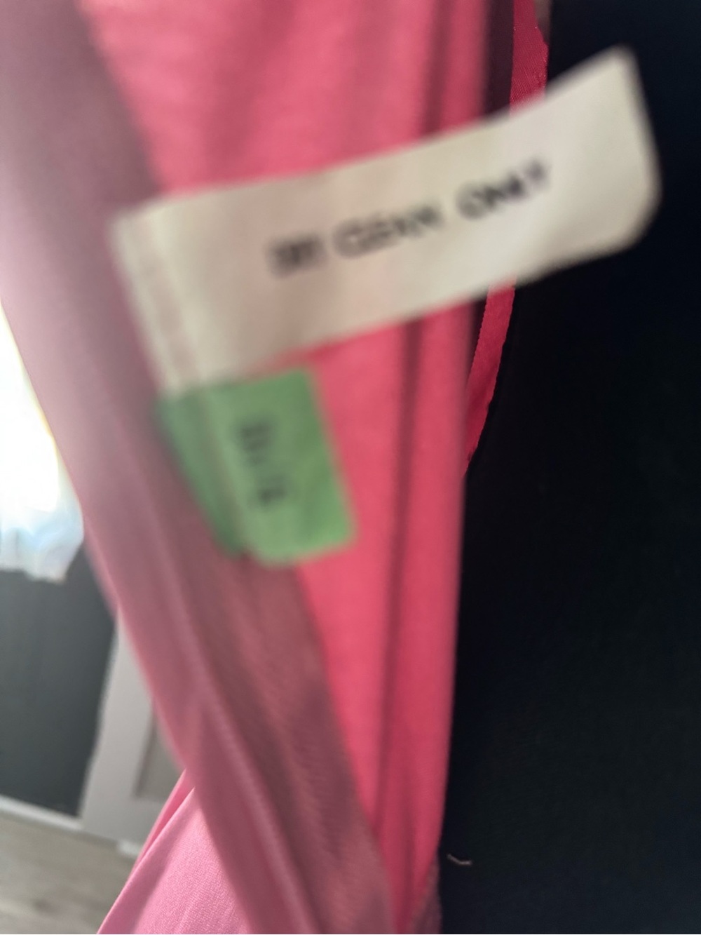 Vintage 1970s pink chiffon maxi dress with ruffled cape-let Size 9/10 - Picture 3 of 4